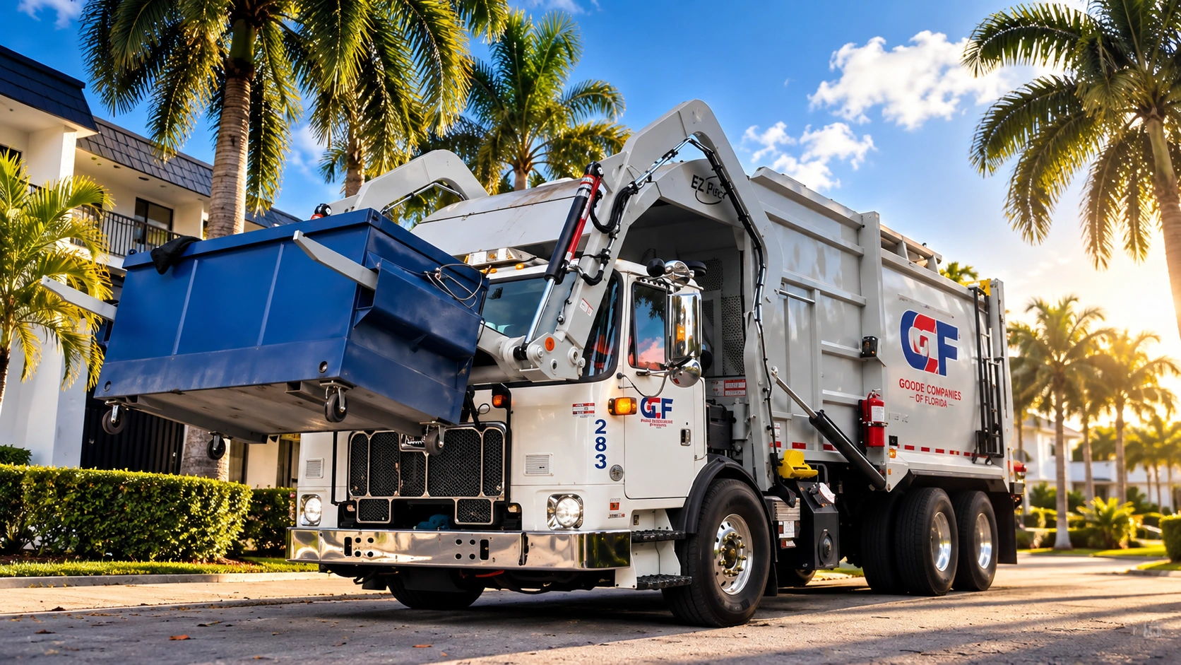 Goode Companies of Florida waste collection truck